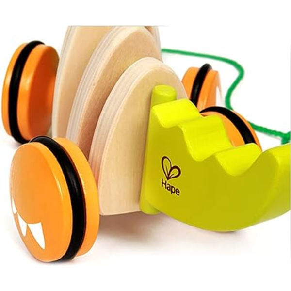 Hape E0348 Walk-A-Long Croc - Trekk-Langs Tretre Leke i Tre