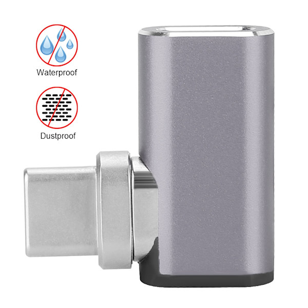Typ-C magnetisk adapter för Macbook snabbladdning Magnet USB-C-kontakt (grå)