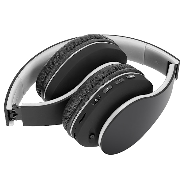 WH-816 Taitettava langaton Bluetooth-kuuloke Säädettävä pääpanta Kuulokemikrofoni Musta ja harmaa