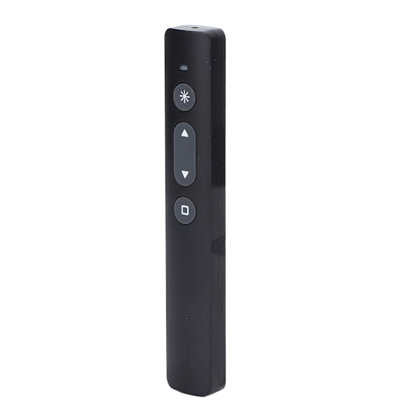 Presentasjonsklikker Gjenladbar Ergonomisk Design Lav Stråling Sidevending Penn Trådløs Presentasjonsfjernkontroll Svart