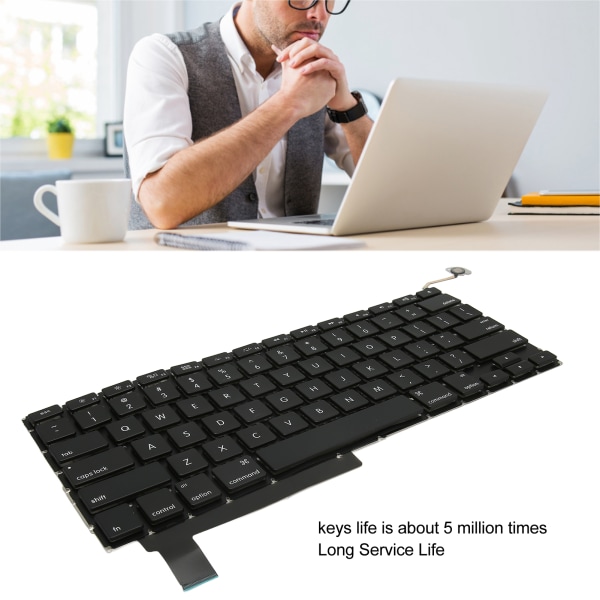 Bærbar tastatur Robust Slitesterk, lett A1286-tastaturerstatning for bærbar OS-bærbar datamaskin