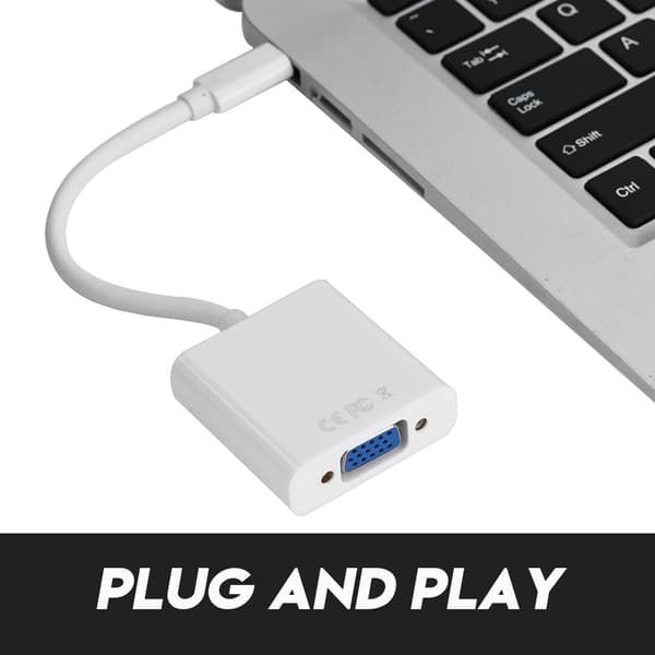 USB3.1 USB-C Type C til VGA hun-adapterkabelkonverter