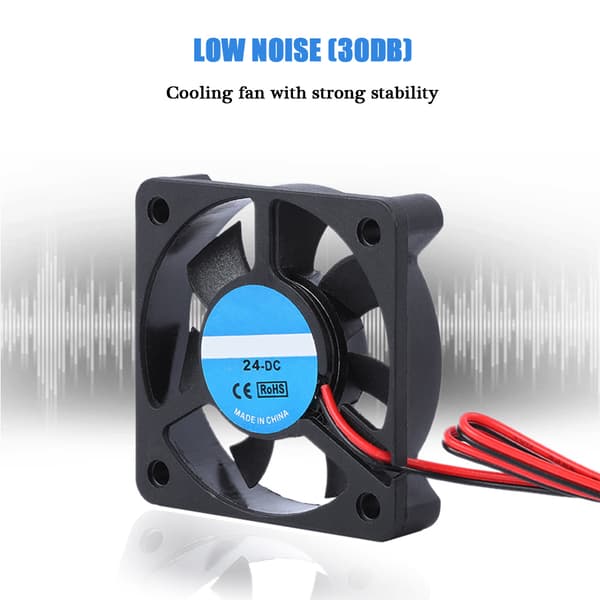3D-printer tilbehør del DIY 5010 køleventilator 2Pin 24V 4000-6500 RPM 8-14CFM