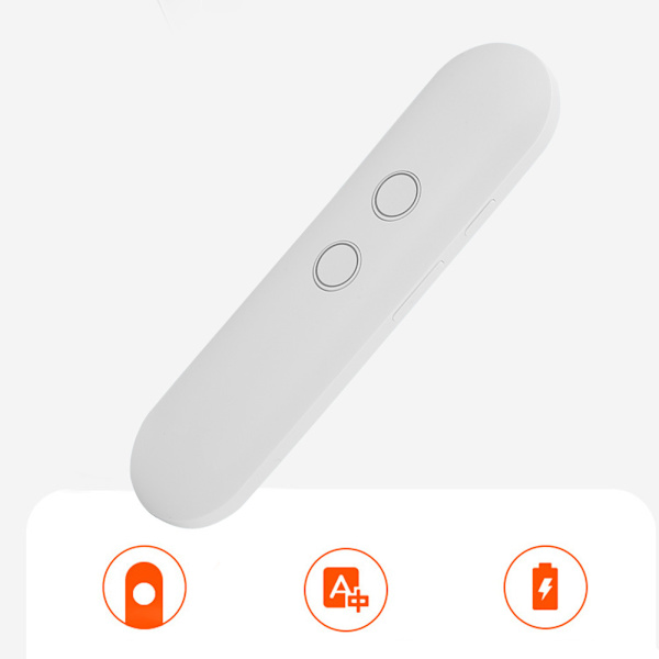 T4 Smart Translator Real Time Flersproget Foto Oversættelse med 42 sprog (Hvid)