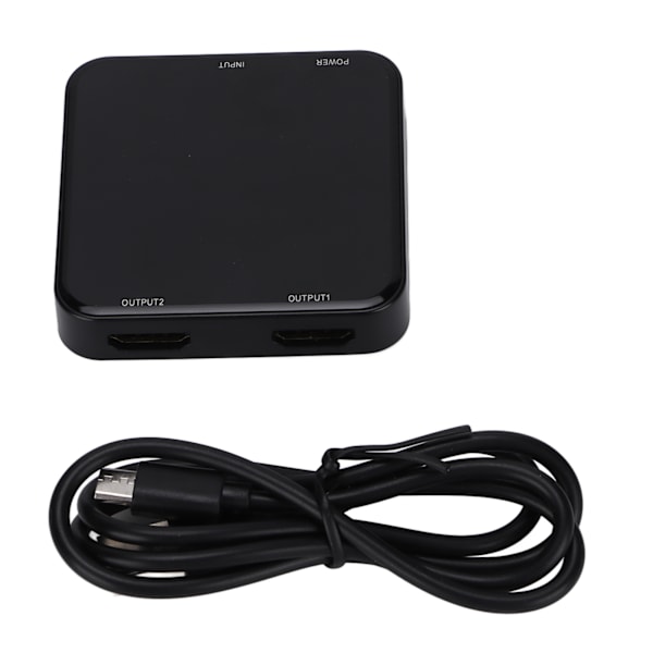 4K HD Multimedia Interface-fördelare 1 in 2 Out 1080P Ljud- och videoväxlare för HDTV DVD för PS3 för Xbox