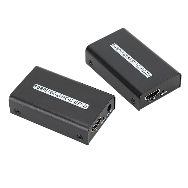 60M HD Multimedia Interface Enkeltkabel Extender HDMI Nettverksoverføring 1080P EDIDUK Plugg