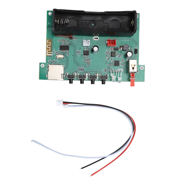 Bluetooth lyddekoderkort Type C solcellepanelet lader multifunksjonelt stereomottakermodul for DIY