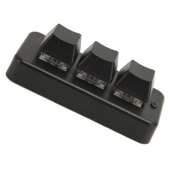 3-tasters mini tastatur 3-modus USB trådløs 2.4G Bluetooth HID programmering blå bryter mini makro mekanisk tastatur