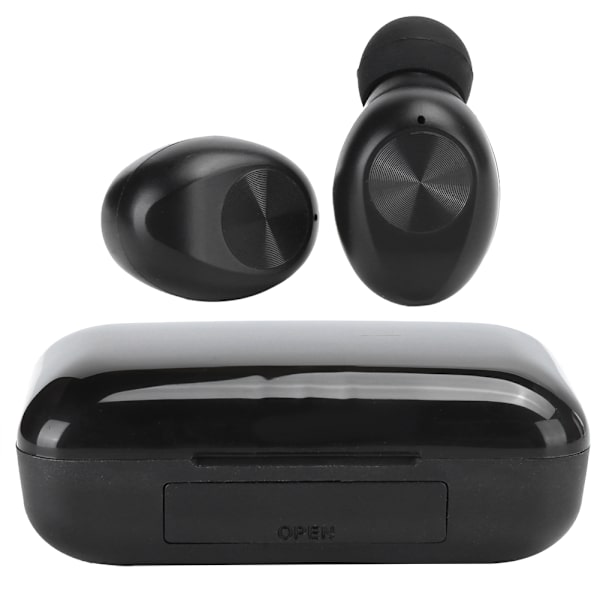 F9‑10 CD-mønster Tri-Display Bluetooth 5.0 ørepropp True Wireless Earphone støyreduksjon
