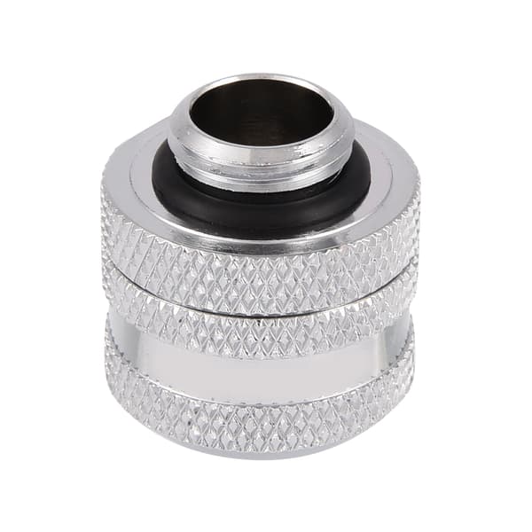 G1/4 Kopplingsadapter för OD 14MM Styv Rör Vattenkylning Silver
