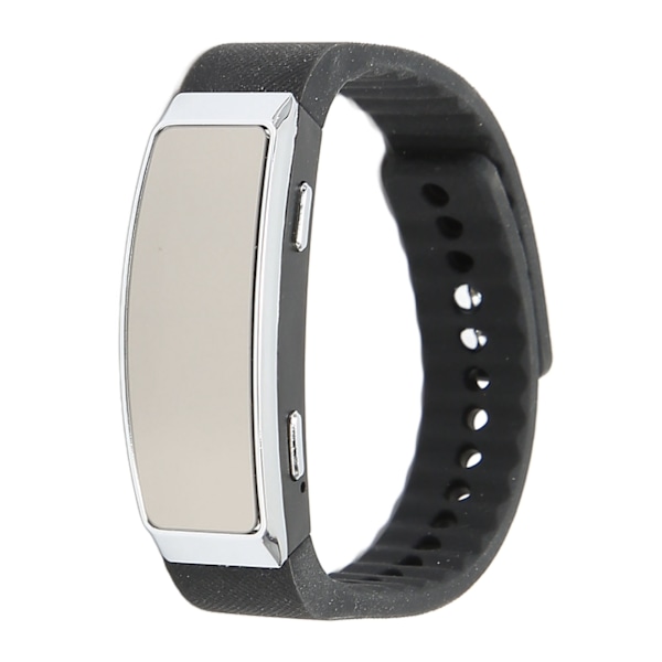 Recorder Watch HD brusreducering Röstaktiverad Uppladdningsbar Musikspelare Recorder Armband för Klassmöte Svart 16GB