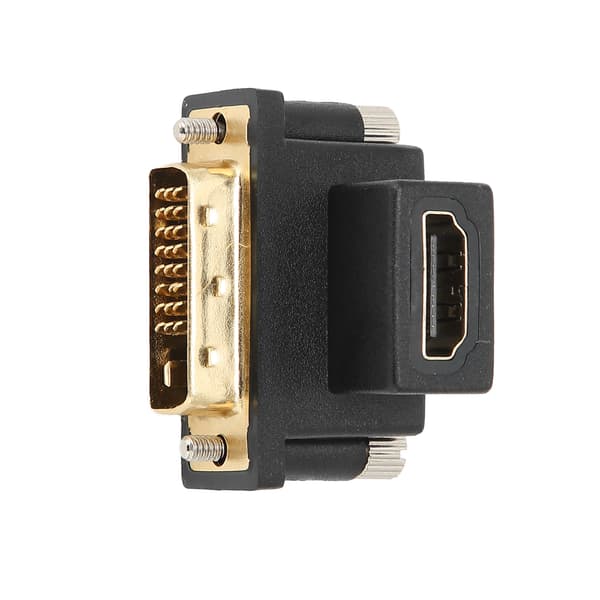 90° Adapter HD Multimedia Interface Hun til DVI Han Konverter til Skærm Grafik