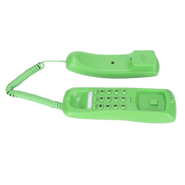 KXT628 Hotelltelefon Vägg Skrivbord Trådbunden Telefon med Mute Paus Uppringningsfunktion för Kontor Hem Hotell(Grön )