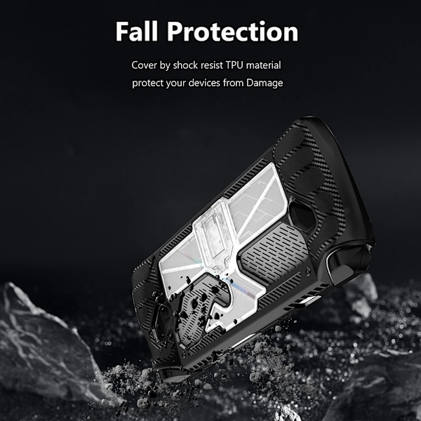 Silikon/TPU Transparent Shell Beskyttende Etui + Bæreveske Bag For Asus ROG Ally Full Protect Håndholdt Spillkonsoll Tilbehør