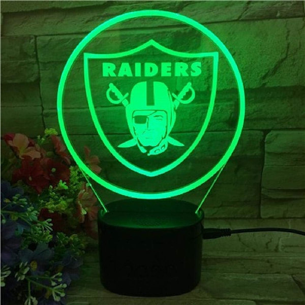 3D LED Illusionslampa, Nattlampa 16 Färger Dimbar USB-driven Touch Jul-Födelsedagspresent för Barn med Fjärrkontroll Raiders