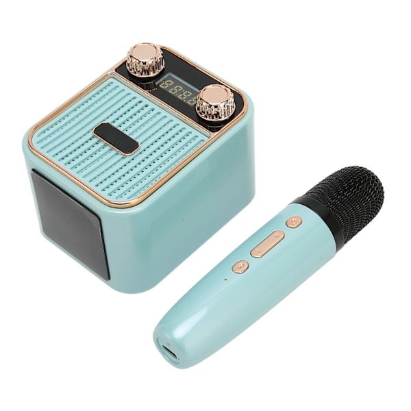 Mini Bluetooth Karaoke-kone HiFi-stereofoninen ääni Kannettava Bluetooth-kaiutin mikrofonilla lapsille Lahjat Sininen