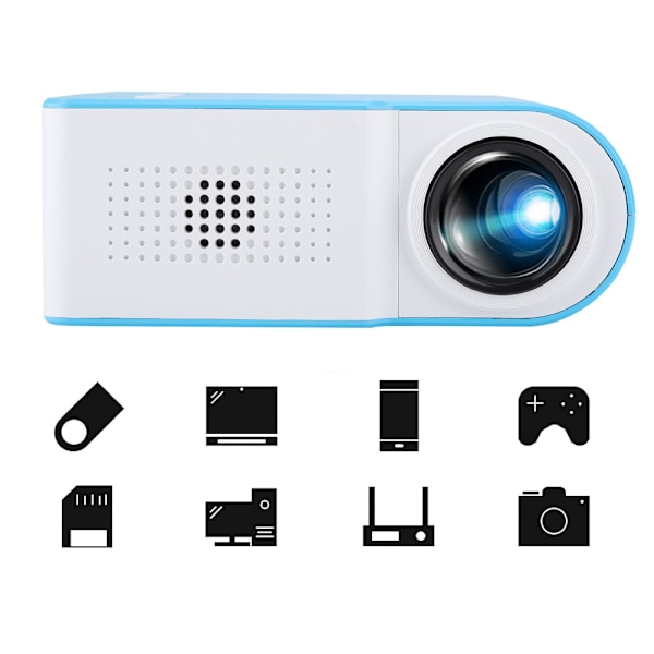 YG210 Mini bærbar hjem LED 1080P HD projektor diffus refleksjons videoprojektor