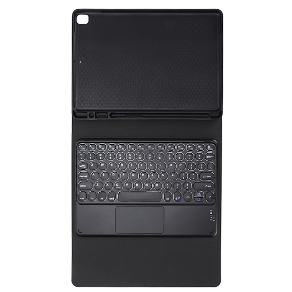 Tastatur Etui 10in Runde Taster Touch Wireless Tastaturer med Silikonetui til IOS Tablet/Air10.5/Pro10.5Sort