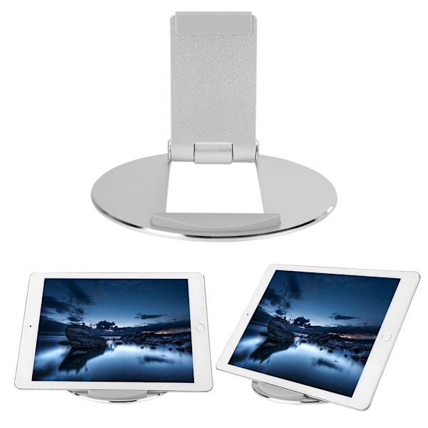 Aluminiumlegering Tablet Laptop Støtte SE-S13 til Pad Mobiltelefonholder Tablet Holder Sølv