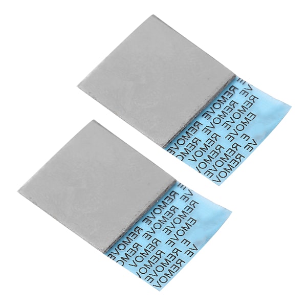 2 stk 15mm*15mm*1mm CPU GPU Termisk Silikonpute Kjøling Ledende Varmeavleder CPU Chip Silikonpute