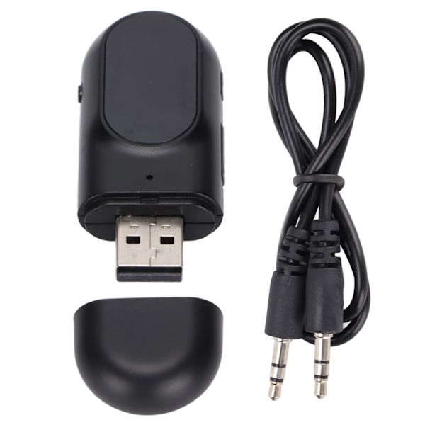 Bluetooth trådløs lydadapter Dual Signal Bluetooth 5.0 lydmodtageradapter med LCD-skærm til bil