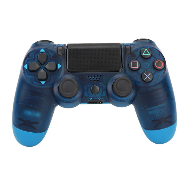 Fjernbetjening Joystick Gamepad Følsomme Knapper Ægte Vibration Forhindre Glidning Trådløs Spilcontroller til Computer Telefoner Klar Blå