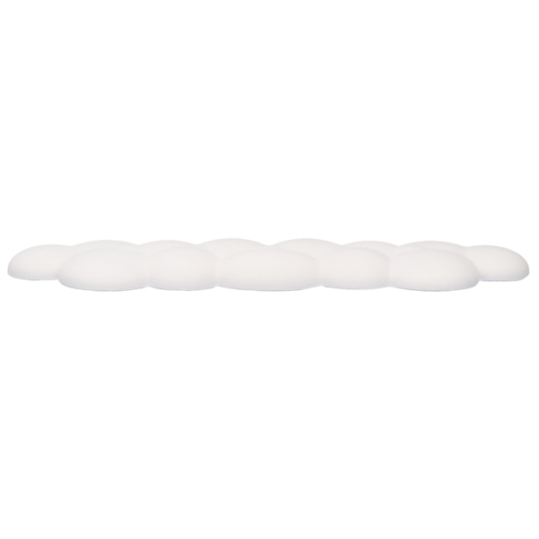 Cloud Keyboard Wrist Rest Glat PU Læder Keyboard Palm Rest Skid Resistent Ergonomisk Håndledsstøtte til Gaming Typing Hvid