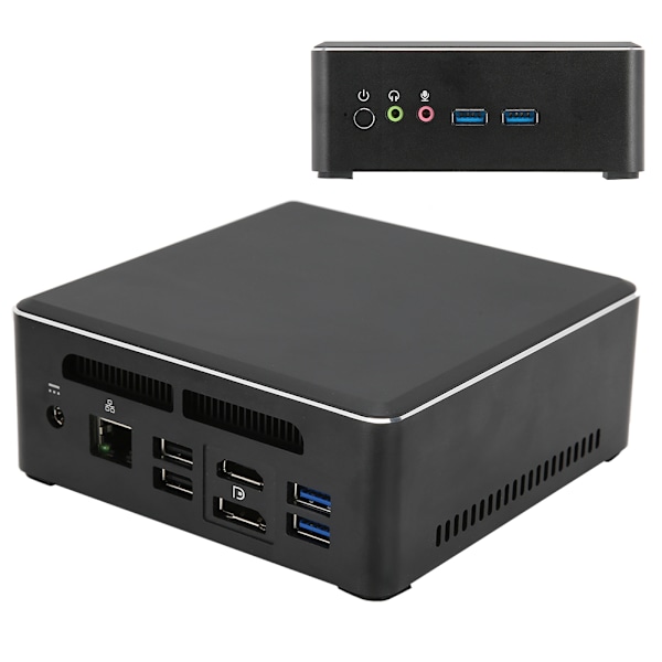 USB-port Mini PC med äkta nyckel MN25 AMD R5 2500U/8GB/256GB Nvme SSD 100‑240VUK