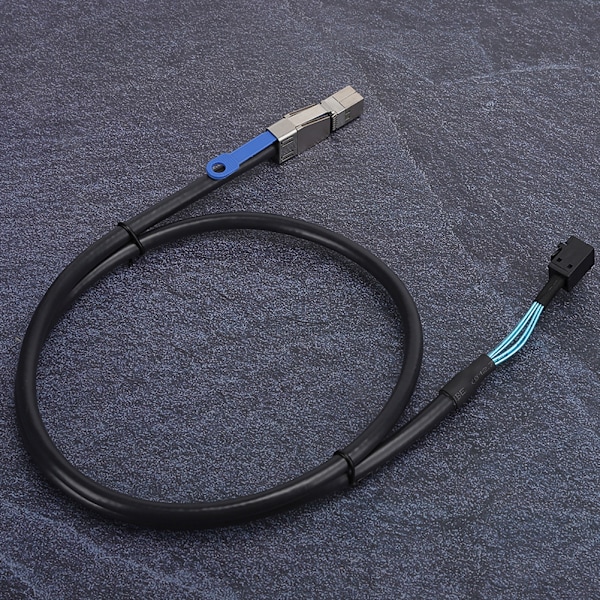 Mini SAS-kabel maskinvare SFF8643 til SFF8644 servernettdata høyhastighetsoverføring H0109 (1 meter)