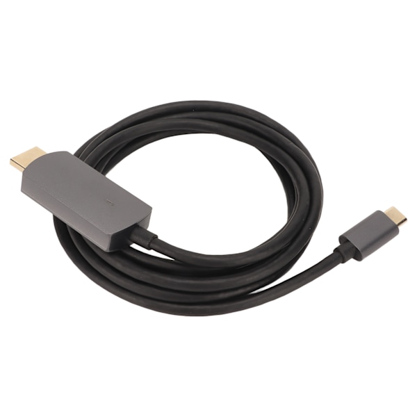 Typ C till HD Multimedia Interface-adapter 4K 30Hz Plug and Play-skärmkonverterkabel för bärbar telefonprojektor Grå
