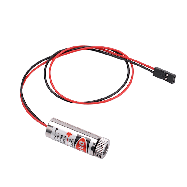 3D-skrivare 12 mm 5 mW röd lasermodul MXD1230 punktstorlek justerbart laseremissionshuvud
