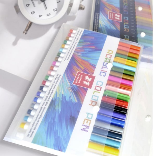 21 farver Paint Penne Akryl Markers Vaskbar Tør Hurtigt Paint Markers Penne til Canvas Stone Cloth
