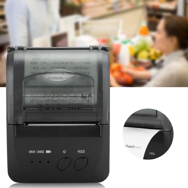 Langaton kevyt lämpötulostin Bluetooth / Linux / Android / IOS -käyttöjärjestelmille
