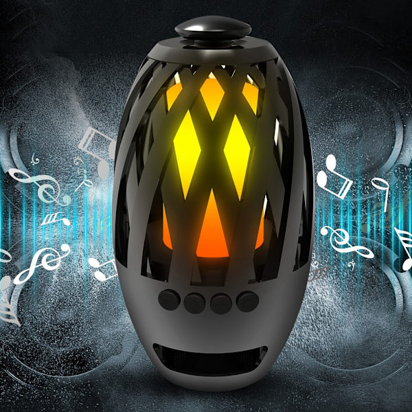 BTS596 Flamme Lygte Bluetooth Højttaler USB Interface Serieforbindelse V4.2 Højttalerboks