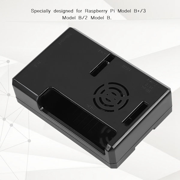 Hurtigere Varmeafledningsskal til Raspberry Pi Sort Skal til Raspberry Pi Model B+/3/2 Model B