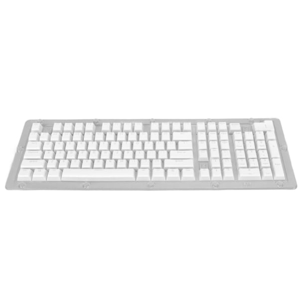 Keyboard Keycaps 130 Keys OEM Height PBT Pudding Double Layer Two Color Injection Translucent DIY Keyboard Keycaps White