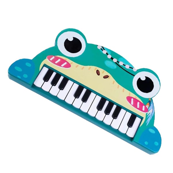 Piano Keyboard for Kids Cartoon 22 Keys Early Educational Animal Toddler Electronic Piano Toys Frog Style