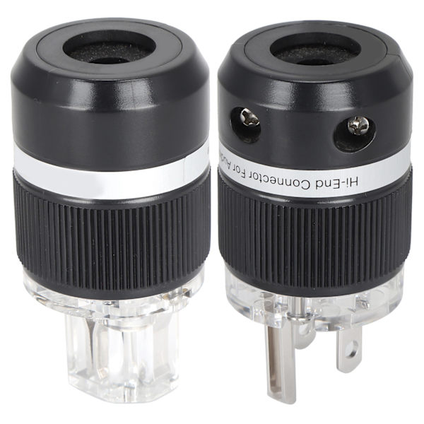 Monosaudio Strømstik Ren Kobber Rhodium-belagt AC HighFidelity Strømstik (M101R/F101R (Han/Hun) )