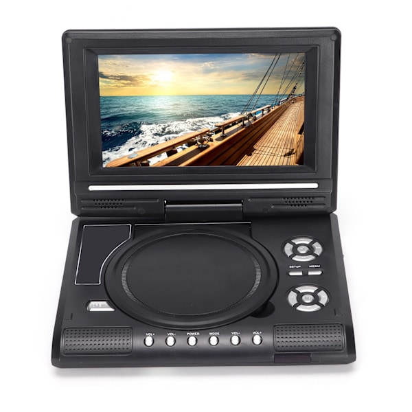 DVD-spelare bärbar HD 270° vridbar mobil DVD-spelare med USB-fjärrkontroll 110‑240VLMD-750 AU-kontakt