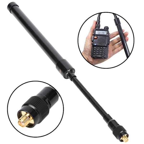 AT33 Taktische Schwanenhalsantenne SMA-Kopf faltbar Taktische Handfunkantenne Zwei-Wege-Funkantenne