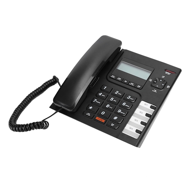 Sort skrivebords telefon fastnet telefon ledning telefon til hjemmekontor hotel forretning
