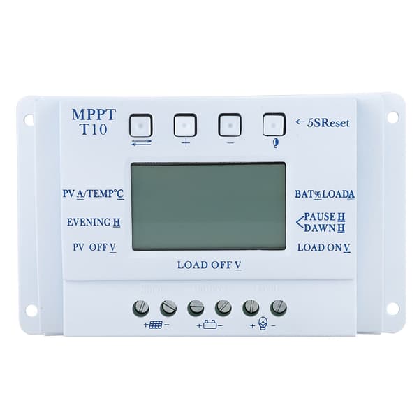 12V intelligent solcellelader MPPT solcellekontroll med LCD-skjerm (20A)