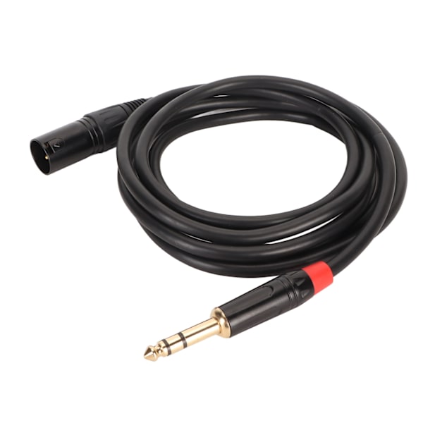 XLR-uros naar TRS-kabel 1/4in gebalanceerd 6,35mm audio voor elektrische gitaartuner microfoon 2 meter