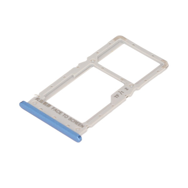 SIM-kortskuffe i plast, der passer perfekt til Xiaomi Redmi Note 6 Note 6 Pro Smartphone Blå
