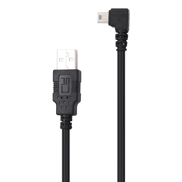 2 stk 1,8 m Mini USB til USB venstrevinklet kabelledning for mobil HD dataoverføring elektronisk utstyr