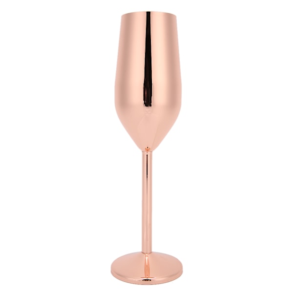 304 Rostfritt Stål Vinglas Champagne Glas Dricksglas 220ML för Barfest Bankett Rose Golden