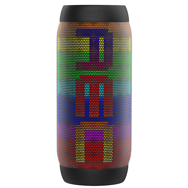 AEC Luminous Speaker Langaton Bluetooth-kaiutin LED-kannettava Boom Box Bass BQ-615PRO Musta