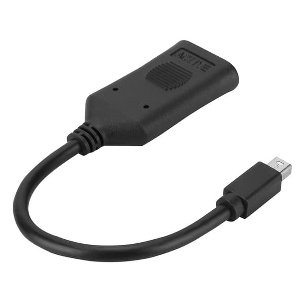Cabledeconn 23cm Mini DP til HDMI Adapter Konverter Kabel til DisplayPort 1.2