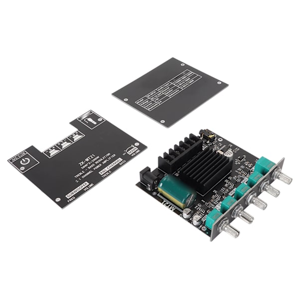 ZK MT21 Bluetooth-virranvahvistinmoduuli 2.1-kanavainen DC 12V-24V äänenvahvistinmoduuli 20-100W 4-8Ω kaiuttimelle