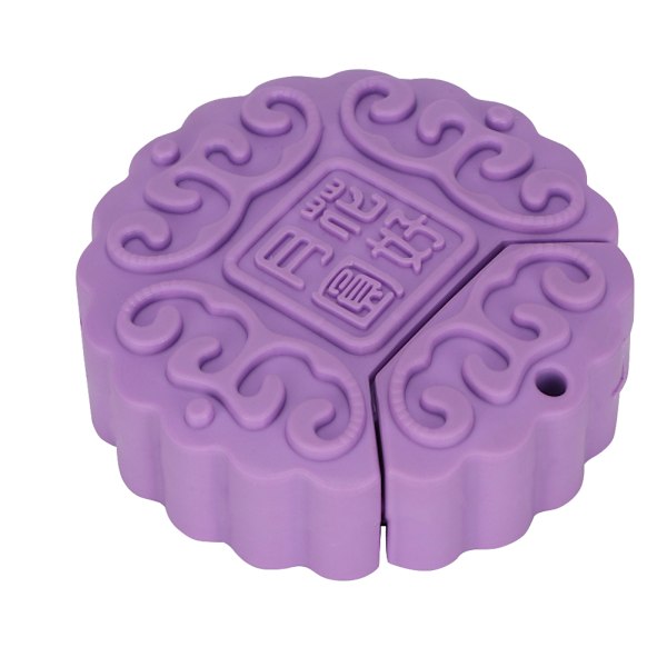 16G Mini kannettava kuukakku-muotoinen USB-muisti Windows Vista/7/10/Mac-tietokoneille, violetti